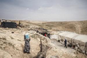 Khirbet al-Halawa, Territori Occupati Palestini, beduini senza infrastrutture idriche ©Gianluca Cecere