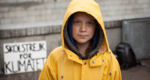 La giovane attivista svedese Greta Thunberg
