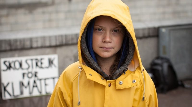 La giovane attivista svedese Greta Thunberg
