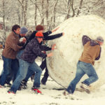 Una palla di neve gigante