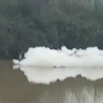 Schiume inquinanti nel fiume Liri