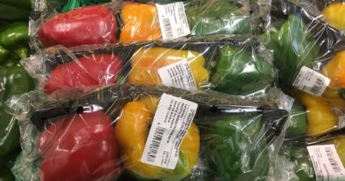 Frutta confezionata al supermarket