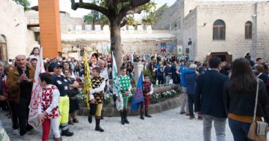 La sfilalata durante l'inaugurazione del castello di Mignano Montelungo | Foto di Matteo Ricci