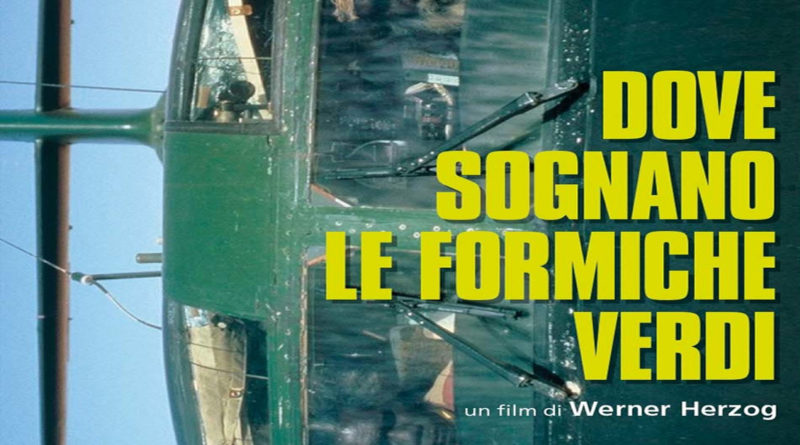 La locandina del film "Dove sognano le formiche verdi"