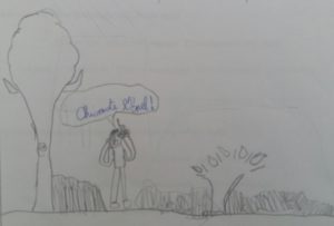 Il problema degli allagamenti nel disegno di un bambino