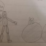 Il problema della spazzatura disegnato da un bambino