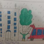 Il problema degli allagamenti nel disegno di un bambino