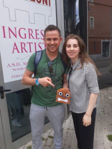 Lorenzo Branchetti con la nostra Valentina Coccarelli