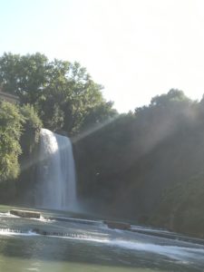 Il salto del Liri nel centro abitato di Isola del Liri