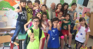 La classe di Sant'Angelo in Theodice saluta i lettori di Cassinogreen