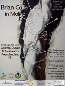 La locandina della mostra di Brian Collier