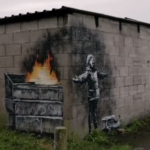Il murale di Bansky a Port Talbot (Inghilterra)