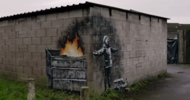Il murale di Bansky a Port Talbot (Inghilterra)