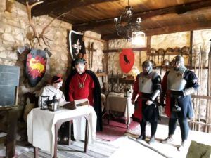 Un momento della rievocazione storica con "I Corvi di Giano" a Cassino