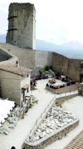 Un momento della rievocazione storica con "I Corvi di Giano" a Cassino