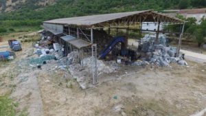 L'ex impianto di trattamento dei rifiuti a Sant'Elia Fiumerapido (Fr)