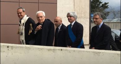 L'arrivo del presidente Sergio Mattarella all'Università di Cassino e del Lazio Meridionale (Foto: pagina Facebook di Uniclam)