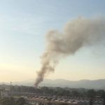 L'incendio alla Mecoris di Frosinone