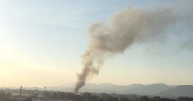 L'incendio alla Mecoris di Frosinone