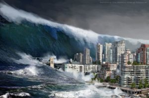 Uno tsunami.