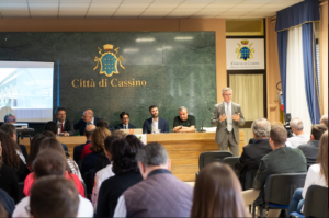 L'intervento di Emilio Mazza, direttore dello stabilimento Novamont a Patrica (Fr)