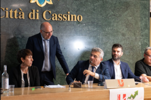 L'intervento del sindaco di Cassino, Enzo Salera