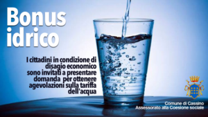 Bonus idrico del Comune di Cassino