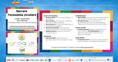 Gli incontri di "Narrare l'economia circolare" si tengono con cadenza mensile on line