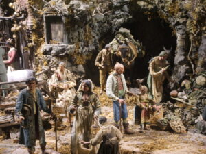 Particolare del presepe della Sala Ellittica della Reggia di Caserta