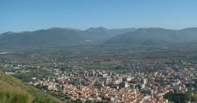 Veduta della Piana venafrana,situata nell'estremo Molise occidentale