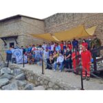 Il gruppo dell'Università di Cassino al termine della passeggiata di Climbing for climate