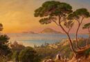 Il colle Cascio in un dipinto di Friedrich Horner del 1848. La piccola altura rappresenta il legame linguistico condiviso dai due centri del Basso Lazio