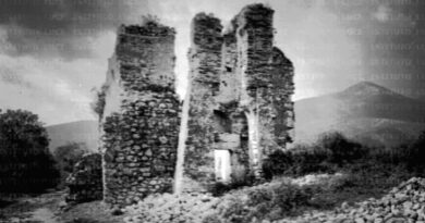 La chiesa di S Maria di Castagneto nel 1931 (Foto: Archivio Storico Istituto Luce Cinecittà).
